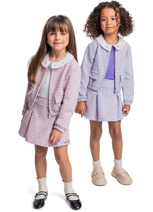 Quimby - Conjunto Blusa e Short-Saia Branco 2