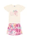 Marlan - Conjunto Blusa e Short-Saia em Cotton Bege - variação: Bege