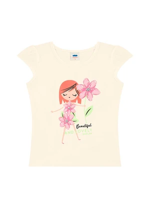 Marlan - Conjunto Blusa e Shorts em Cotton Bege - MARLAN