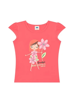 Marlan - Conjunto Blusa e Shorts em Cotton Laranja - MARLAN
