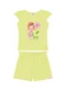 Marlan - Conjunto Blusa e Shorts em Cotton Laranja - variação: Verde