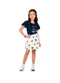 Marlan - Conjunto Blusa e Shorts Toque de Flores Azul - variação: Azul