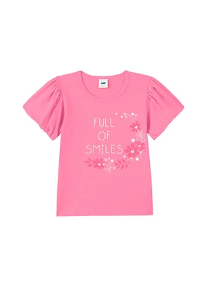 Marlan - Conjunto Blusa e Shorts Toque de Flores Rosa - MARLAN