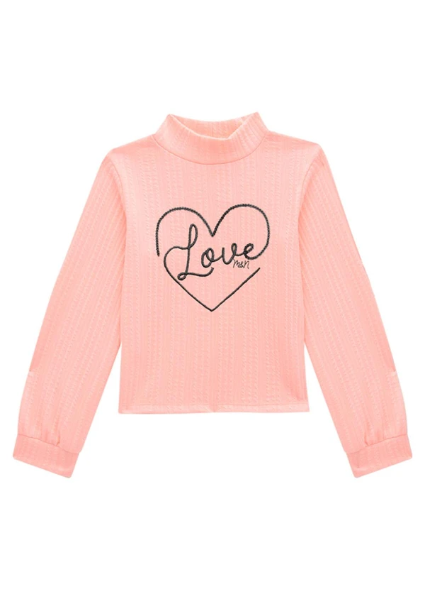 Milli e Nina - Conjunto Blusa Jacquard e Legging Laranja 3