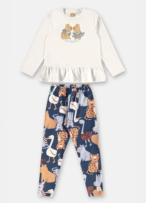 Up Baby - Conjunto Blusa Legging Branco - UP BABY