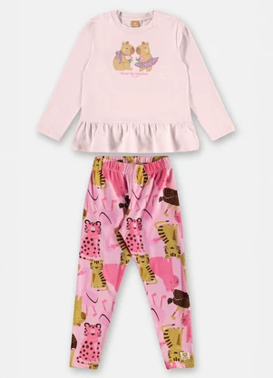 Up Baby - Conjunto Blusa Legging Rosa - UP BABY