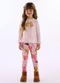 Up Baby - Conjunto Blusa Legging Rosa - variação:  