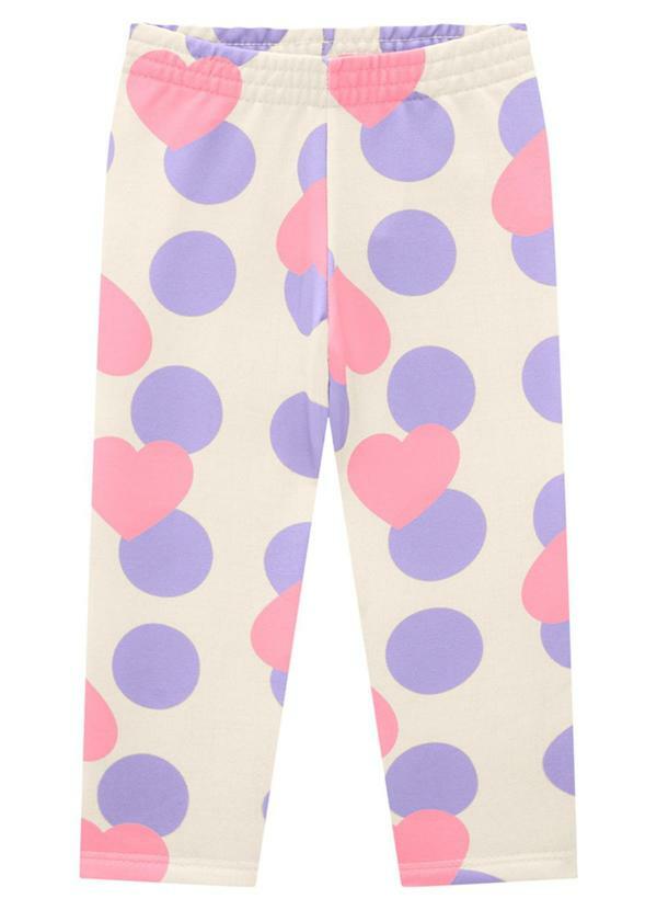 Marlan - Conjunto Blusa Manga Longa e Legging Heart Bege 3