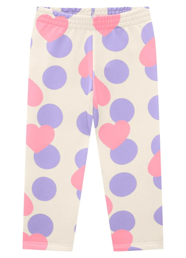 Marlan - Conjunto Blusa Manga Longa e Legging Heart Bege 3