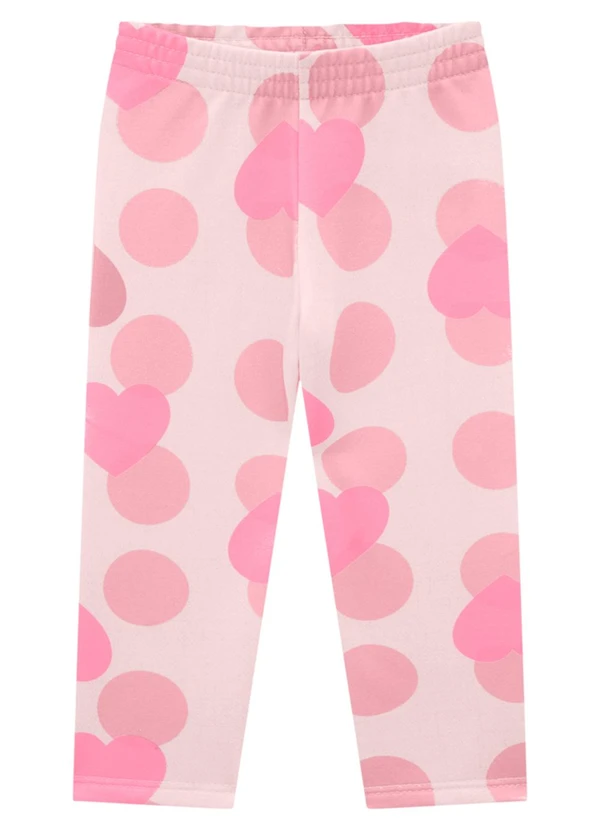 Marlan - Conjunto Blusa Manga Longa e Legging Heart Rosa 3