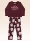 Fakini Kids - Conjunto Blusa Manga Longa e Legging Bege - variação: Vermelho