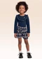 Fakini Kids - Conjunto Blusa Manga Longa e Shorts Azul - variação: Azul