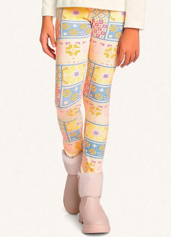 Fakini Kids - Conjunto Blusa Manga Longa/Legging Bege 4
