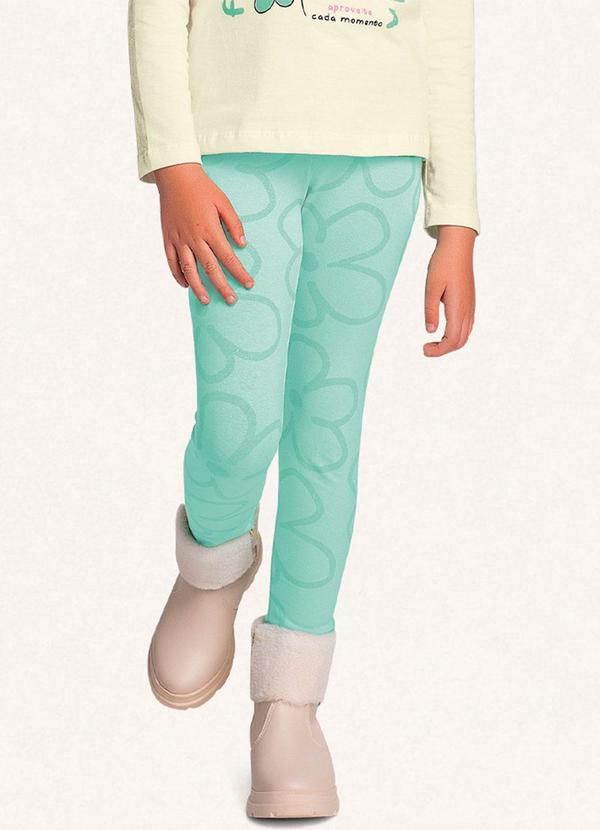 Fakini Kids - Conjunto Blusa Manga Longa/Legging Verde 4