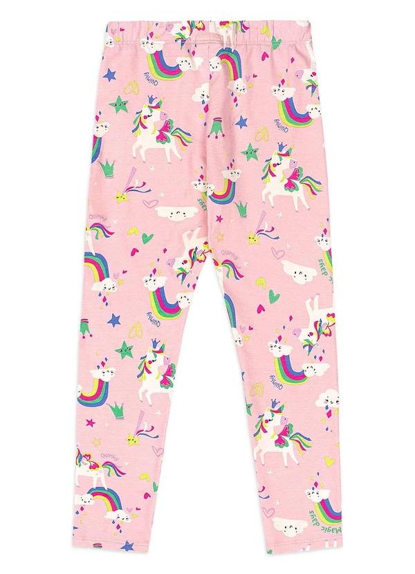 Quimby - Conjunto Blusa Unicórnio Legging Branco 6