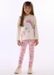 Quimby - Conjunto Blusa Unicórnio Legging Branco - variação:  