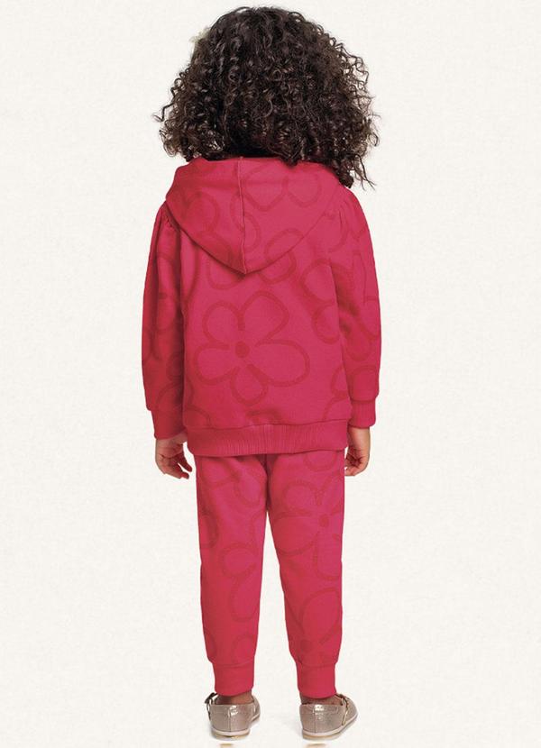 Fakini Kids - Conjunto Blusão C/Capuz e Calça Rosa 2