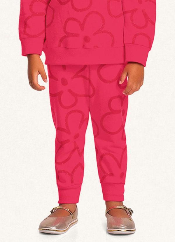 Fakini Kids - Conjunto Blusão C/Capuz e Calça Rosa 4