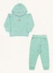 Fakini Kids - Conjunto Blusão C/Capuz e Calça Verde - variação: Verde