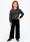 Rovi Kids - Conjunto Blusão com Calça Feminino Preto - variação: Preto