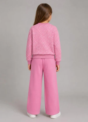 Rovi Kids - Conjunto Blusão com Calça Feminino Rosa - ROVI KIDS
