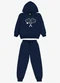 Rovi Kids - Conjunto Blusão com Calça Moletom Azul - variação: Azul