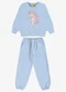 Rovi Kids - Conjunto Blusão com Calça Moletom Bege - variação: Azul