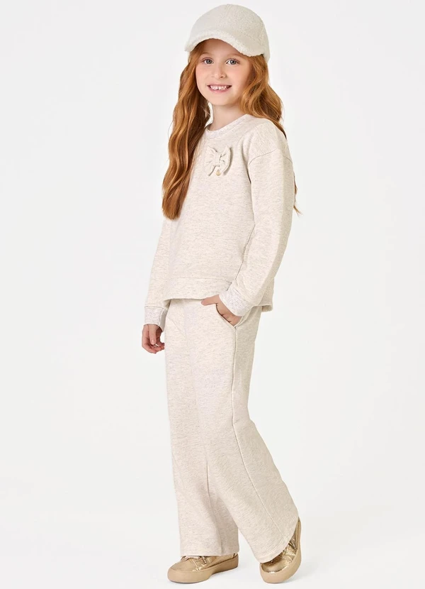 Trick Nick - Conjunto Blusão com Calça Moletom Bege 3