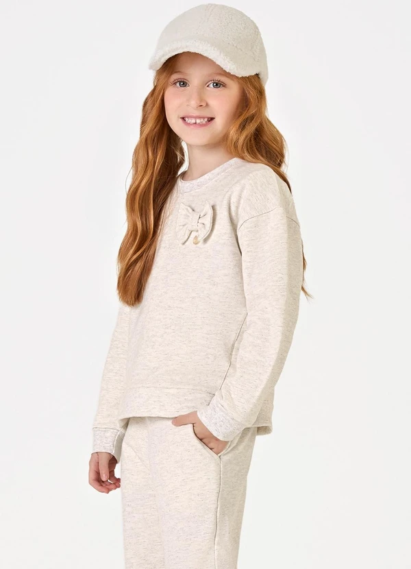 Trick Nick - Conjunto Blusão com Calça Moletom Bege 4