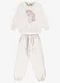 Rovi Kids - Conjunto Blusão com Calça Moletom Bege - variação: Bege