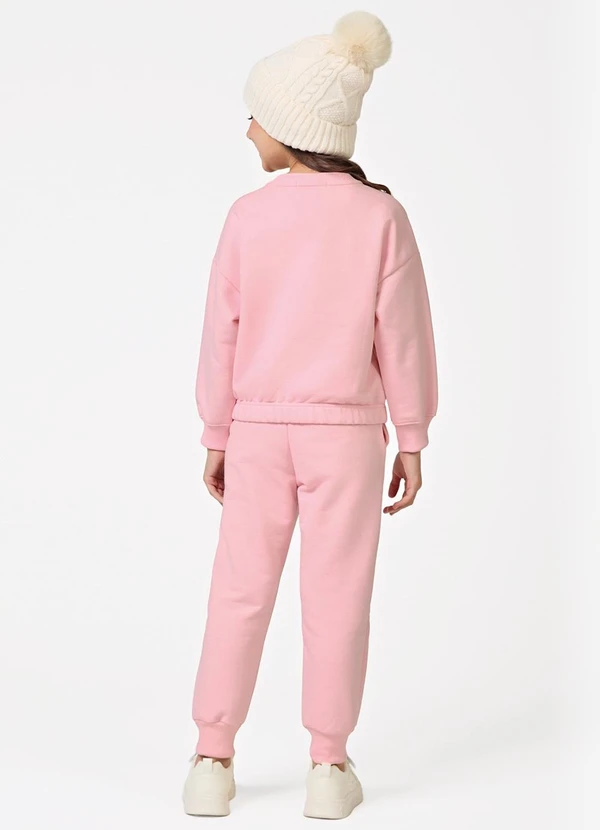 Trick Nick - Conjunto Blusão com Calça Moletom Rosa 2