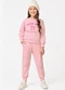 Trick Nick - Conjunto Blusão com Calça Moletom Preto - variação: Rosa