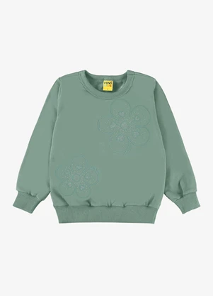 Rovi Kids - Conjunto Blusão com Calça Moletom Verde - ROVI KIDS