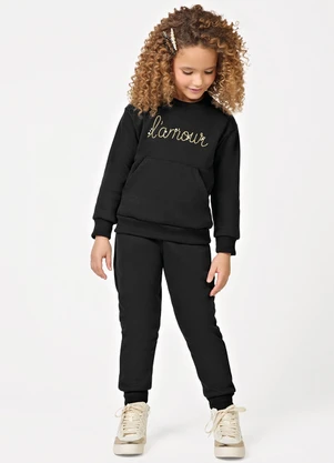 Trick Nick - Conjunto Blusao com Calca Preto - TRICK NICK