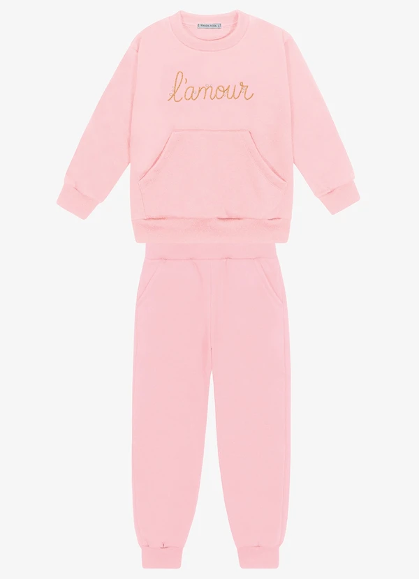 Trick Nick - Conjunto Blusao com Calca Rosa