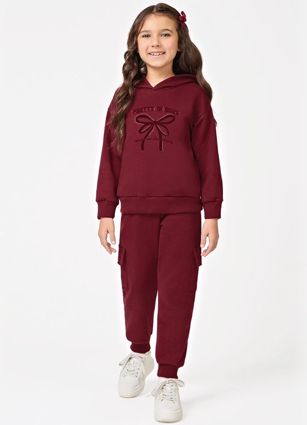 Trick Nick - Conjunto Blusao com Calca Vermelho