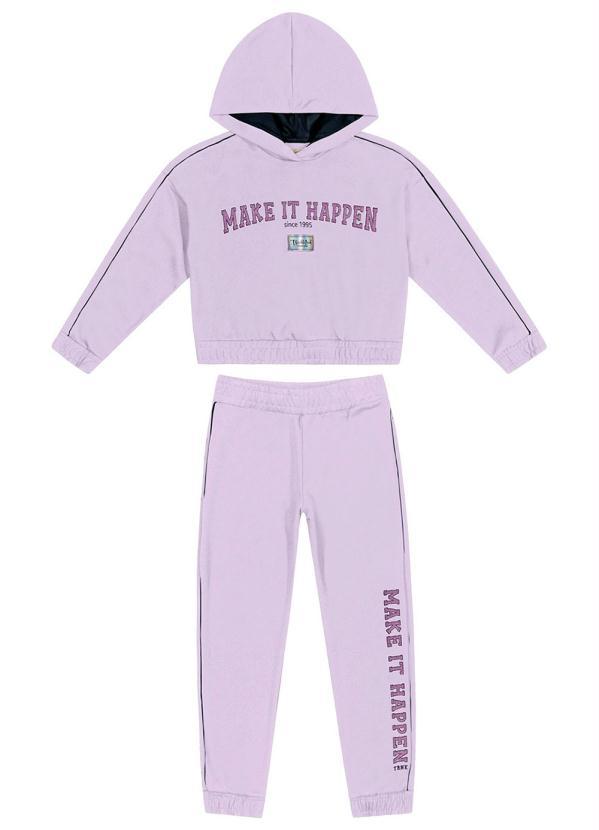 Trick Nick - Conjunto Blusão com Capuz e Calça Roxo 1