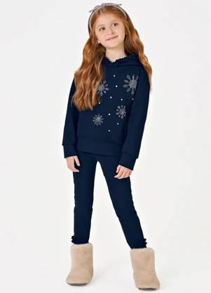 Trick Nick - Conjunto Blusão com Capuz e Legging Azul - TRICK NICK