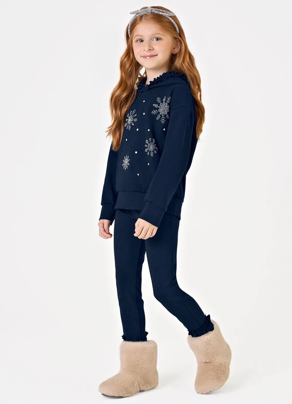 Trick Nick - Conjunto Blusão com Capuz e Legging Azul 3