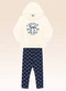 Fakini Kids - Conjunto Blusão com Capuz e Legging Azul - variação: Bege