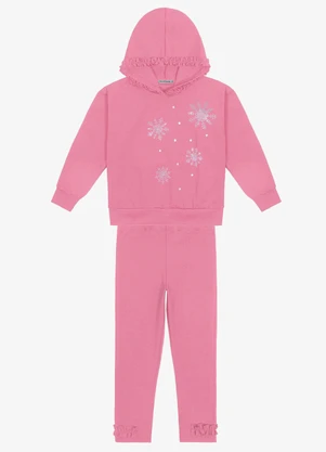 Trick Nick - Conjunto Blusão com Capuz e Legging Rosa - TRICK NICK