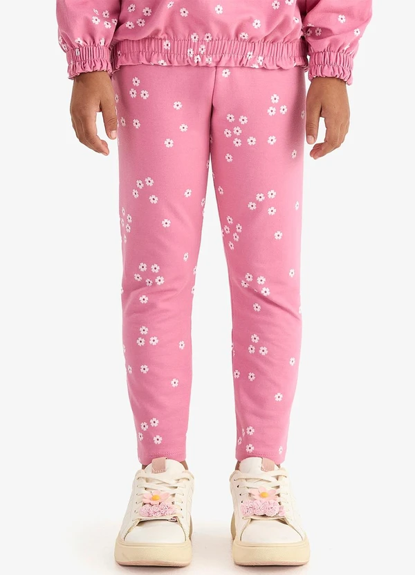 Rovi Kids - Conjunto Blusão com Capuz e Legging Rosa 4