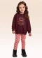 Fakini Kids - Conjunto Blusão com Capuz e Legging Azul - variação: Vermelho