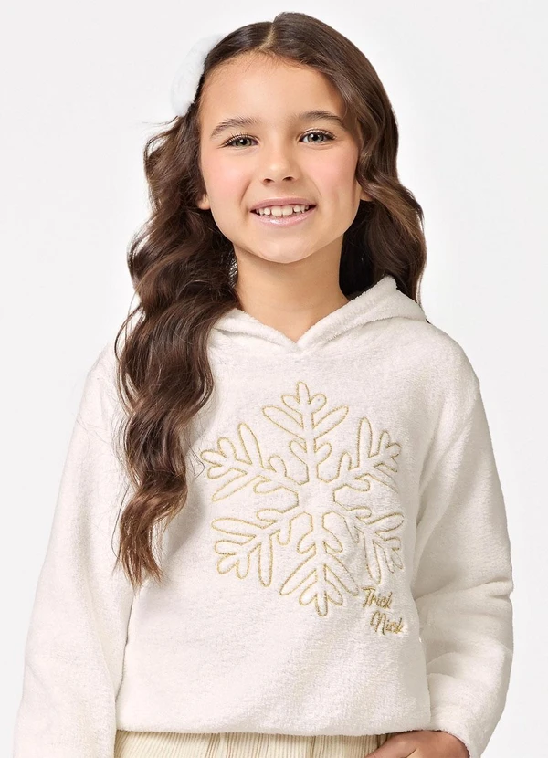 Trick Nick - Conjunto Blusão com Capuz e Shorts Bege 5