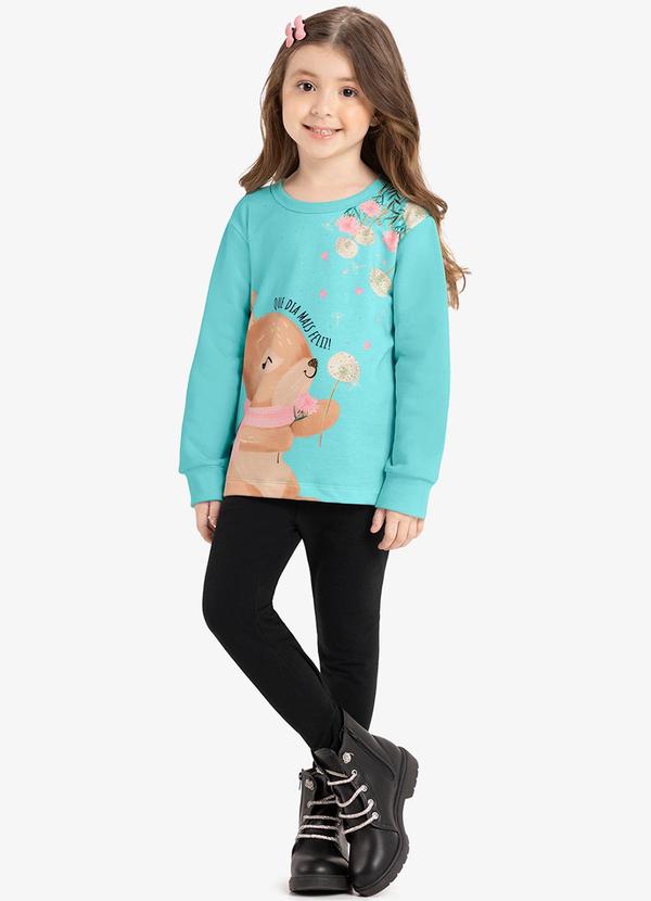 Rovi Kids - Conjunto Blusão com Legging Azul