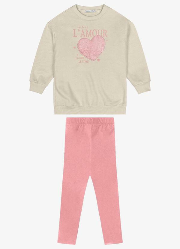 Trick Nick - Conjunto Blusão com Legging Bege