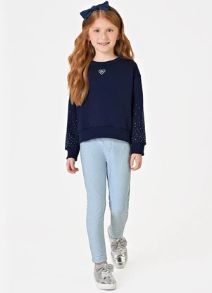 Trick Nick - Conjunto Blusão com Legging Feminino Azul - TRICK NICK