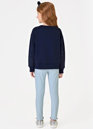 Trick Nick - Conjunto Blusão com Legging Feminino Azul - TRICK NICK
