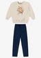 Rovi Kids - Conjunto Blusão com Legging Feminino Bege - variação: Bege