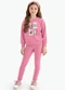 Rovi Kids - Conjunto Blusão com Legging Feminino Rosa - variação: Rosa